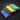 Microfiber car wash towels, folded set in yellow, green, gray, and blue.