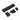 Black glove box organizer kit with long base and two side dividers