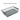 Underseat storage organizer bin in clear gray PC material with black outer frame