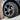 Matte black multi-spoke wheel cover on tire, 19-inch with center cap