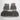 All-weather TPE floor mat set with molded rear bench piece and front mats, dark gray