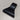 Black coat hanger hook with curved top and grip base