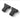 Set of two black coat hanger hooks with curved opening