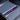 Center console USB hub with purple LED lighting and fast-charging USB ports
