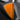 Mango orange dash side panel cover trim, textured two-piece triangular insert set.