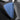 Porcelain blue dash side panel cover trim, textured triangular insert on dash.