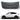 Dark trunk lid protector mat, contoured molded design with a central hole and clips.