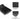 Black TPE floor mat with 3D grain texture and reinforced side edges