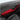 Alcantara door armrest cover for Tesla, charcoal with red trim and switch cutouts