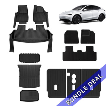 Tesla Model Y juniper standard floor mat set bundle 12pcs  RHD