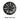 Black wheel cover with split-spoke pattern and center hub, single left cover