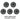 Set of five dark gray 19-inch wheel cover hubcaps (spare includes one extra).