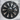 Back view of Uberturbine Style Wheel Covers for 2026 Tesla Model 3 Standard 18 Inch Prismata Wheels
