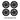 Set of four black 19-inch wheel cover hubcaps with multi-spoke Uberturbine design.
