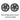 Pair of black ABS wheel covers with split-spoke design for 19-inch rims