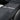 Charcoal gray Alcantara center console wrap sticker insert with silver accent strip