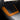 Mango orange alcantara charging pad frame cover with U-shaped trim