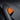 Orange Alcantara door button wrap sticker for car interior, single piece