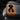 Rear cup holder cover, orange Alcantara with dual cup cutouts on console