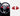Car steering wheel panel wrap stickers in red suede-look, button cutouts (pair)