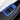 Alcantara window switch panel wrap sticker with blue insert over window switch area