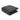 Armrest cover cushion, black quilted diamond design with smooth side edge