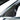 Carbon fiber A-pillar trim cover with black weave pattern on car side pillar