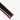 Carbon fiber door sill protector edge trim with red accent stripe, black
