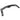 Black carbon fiber rear diffuser piece with underside fins and fastening tabs