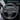 Carbon fiber steering wheel cover with black leather grip and V-trim insert