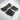 Set of checkered floor mats with rubber edging and textured grip ridges