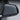 Tesla side mirror cover with carbon fiber weave texture, dark gray