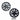 Set of satin black wheel covers with aero spoke design, round 18-inch style
