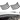 Black front bumper skid plate protector pieces with serrated edges, set of two