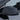 Tesla side mirror cover with carbon fiber pattern, dark gray weave finish