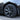 Wheel cover on tire with multi-spoke design and center cap, dark gray finish