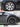 Matte black 19-inch wheel cover with multi-spoke Gemini-style design