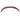 Glossy black rear spoiler wing with red accent stripe (ABS plastic)