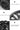 Black clip-on wheel cover with extended rim coverage