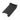 Black TPE anti-kick console protector insert, curved shape with side tabs