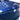 Carbon fiber front bumper inlay on blue front bumper, glossy dark weave stripe