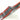 Carbon fiber bumper inlay with red border stripe and textured weave panel
