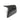 Single black carbon fiber mirror cap with smooth curved shape and glossy weave.