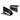 Black carbon fiber mirror caps with gloss finish and white indicator cutout detail (pair).