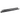 Carbon fiber side skirt, dark finish with slim aerodynamic lip and smooth edge