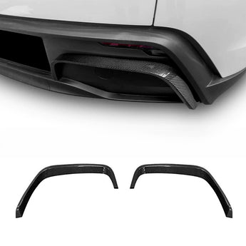 Real Carbon Fiber Rear Bumper Trim for Tesla Model Y Juniper