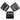 ABS rear vent cover insert, carbon fiber texture pair with embedded clips