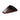 Triangular black mirror cap with red edge detail