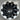 Wheel rim protector ring on dark alloy wheel with multi-spoke design