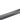 Black roof rack crossbar beam, isolated close-up on white background.